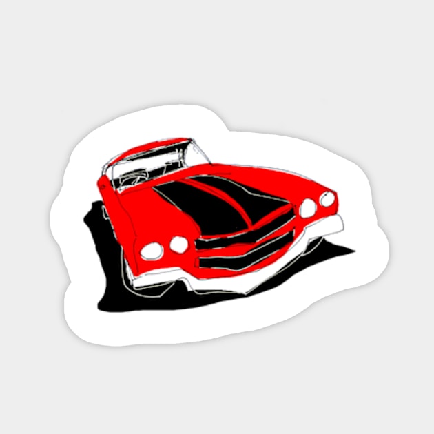 Muscle car Sticker by vectormutt